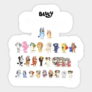 bluey children character Sticker